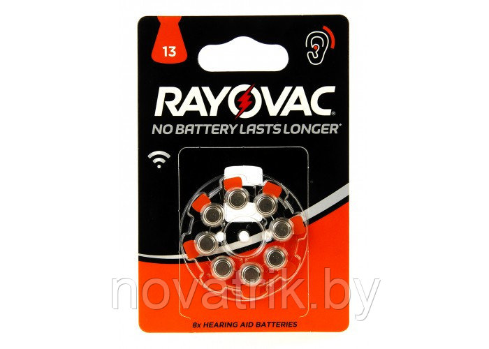 Батарейка для слуховых аппаратов Rayovac 13 (Воздушно-цинковая)