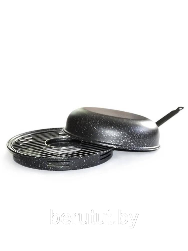 Сковорода Гриль-газ 33 см с мраморным покрытием Kelli - фото 4 - id-p185637266