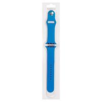Силиконовый ремешок для Apple Watch 38/40мм (3), синий, на кнопке