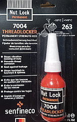 7004 SENFINECO ФИКСАТОР РЕЗЬБЫ СИЛЬНОЙ ФИКСАЦИИ (КРАСНЫЙ)10 МЛ THREADLOCKER PERMANENT STRENGTH RED