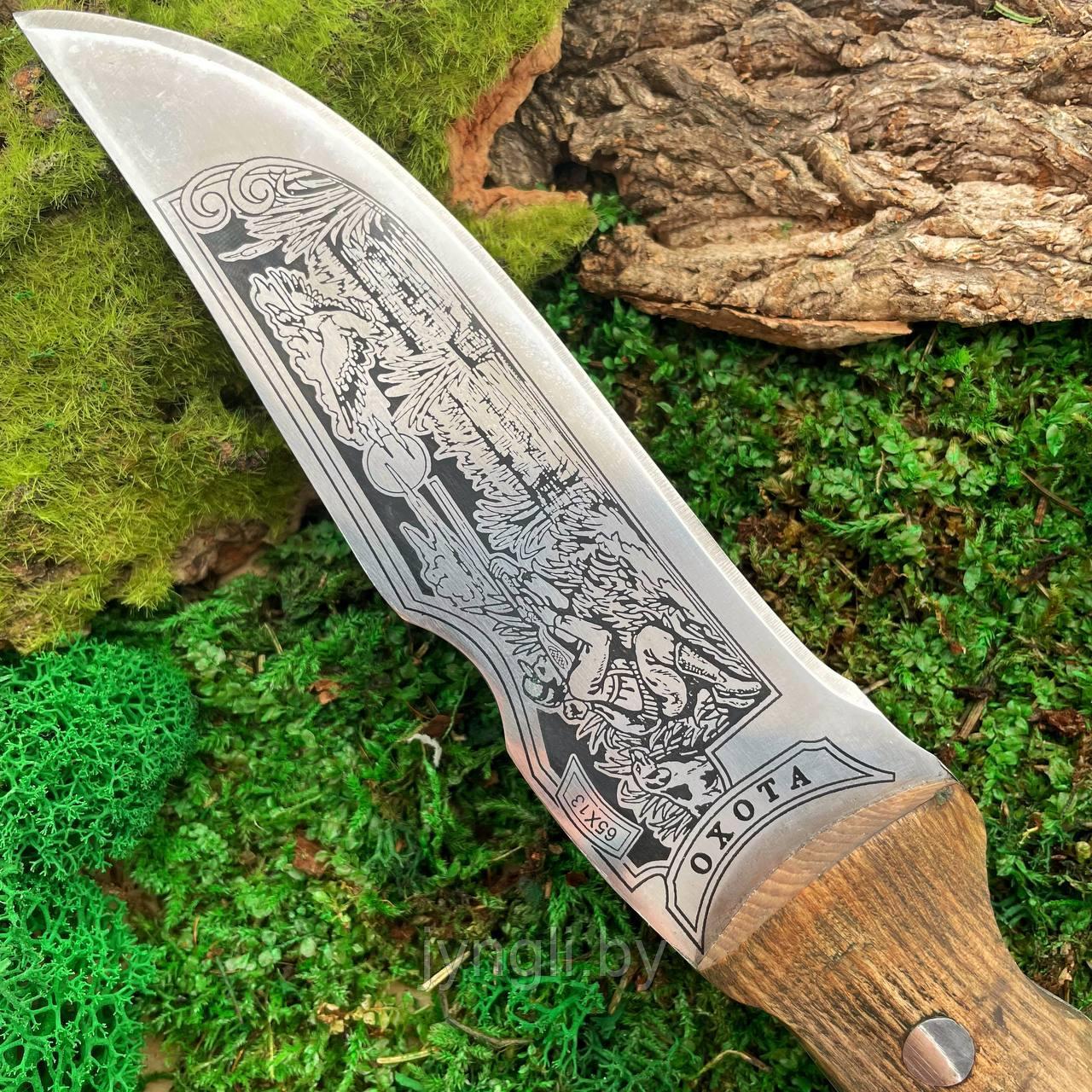 Нож туристический Кизляр Охота с точильным камнем - фото 2 - id-p120387419