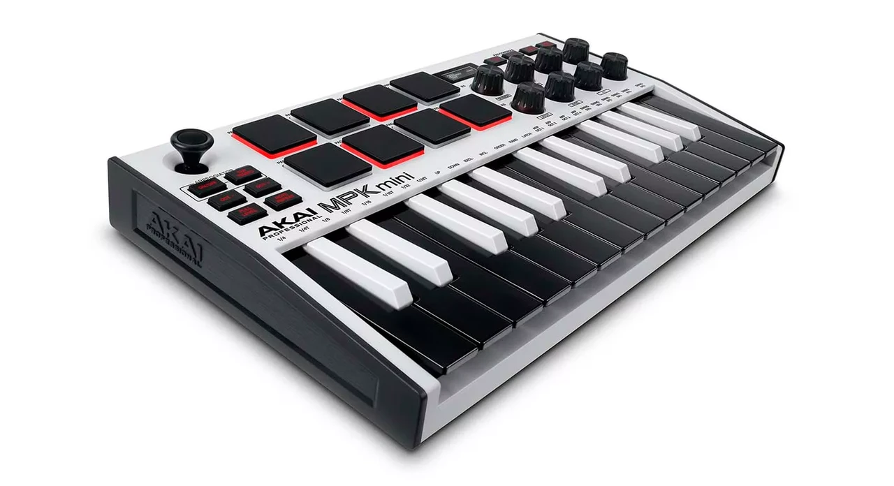 MIDI-клавиатура Akai Pro MPK Mini White MK3 - фото 2 - id-p185663917