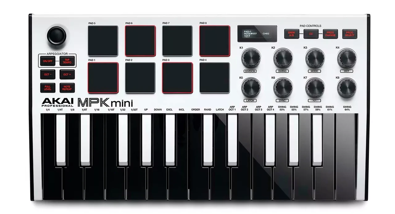 MIDI-клавиатура Akai Pro MPK Mini White MK3