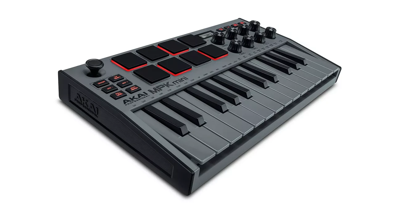 MIDI-клавиатура Akai Pro MPK Mini Grey MK3 - фото 2 - id-p185664165