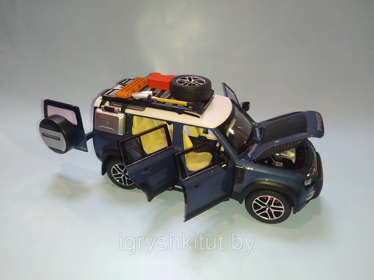 Металлическая машинка Land Rover Defender - фото 4 - id-p185671658