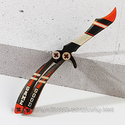 Сувенирный нож-бабочка «Good game», дерево, 28 х 5,2 см
