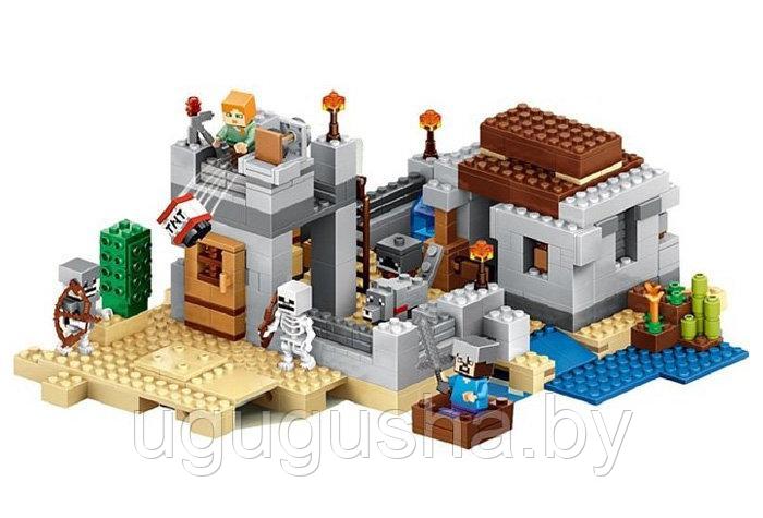 Конструктор My world аналог LEGO Майнкрафт "Пустынная станция" - фото 2 - id-p185672233
