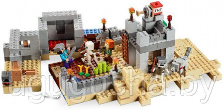 Конструктор My world аналог LEGO Майнкрафт "Пустынная станция" - фото 3 - id-p185672233