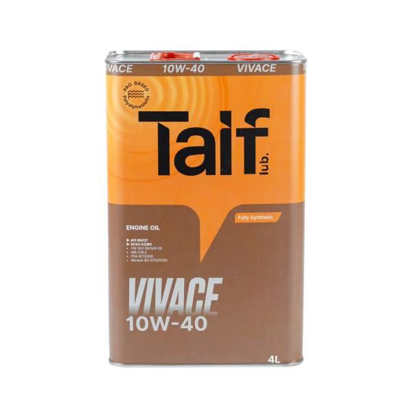 Масло моторное синтетическое TAIF VIVACE (ПАО) 10W-40, 4л, API SN/CF, ACEA A3/B4 - фото 1 - id-p185672782
