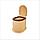 Ведро-туалет дачный коричневый с креплением к полу, фото 2