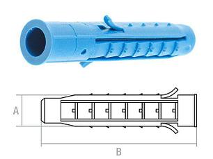 Дюбель распорный четырехсегментный зип-лок