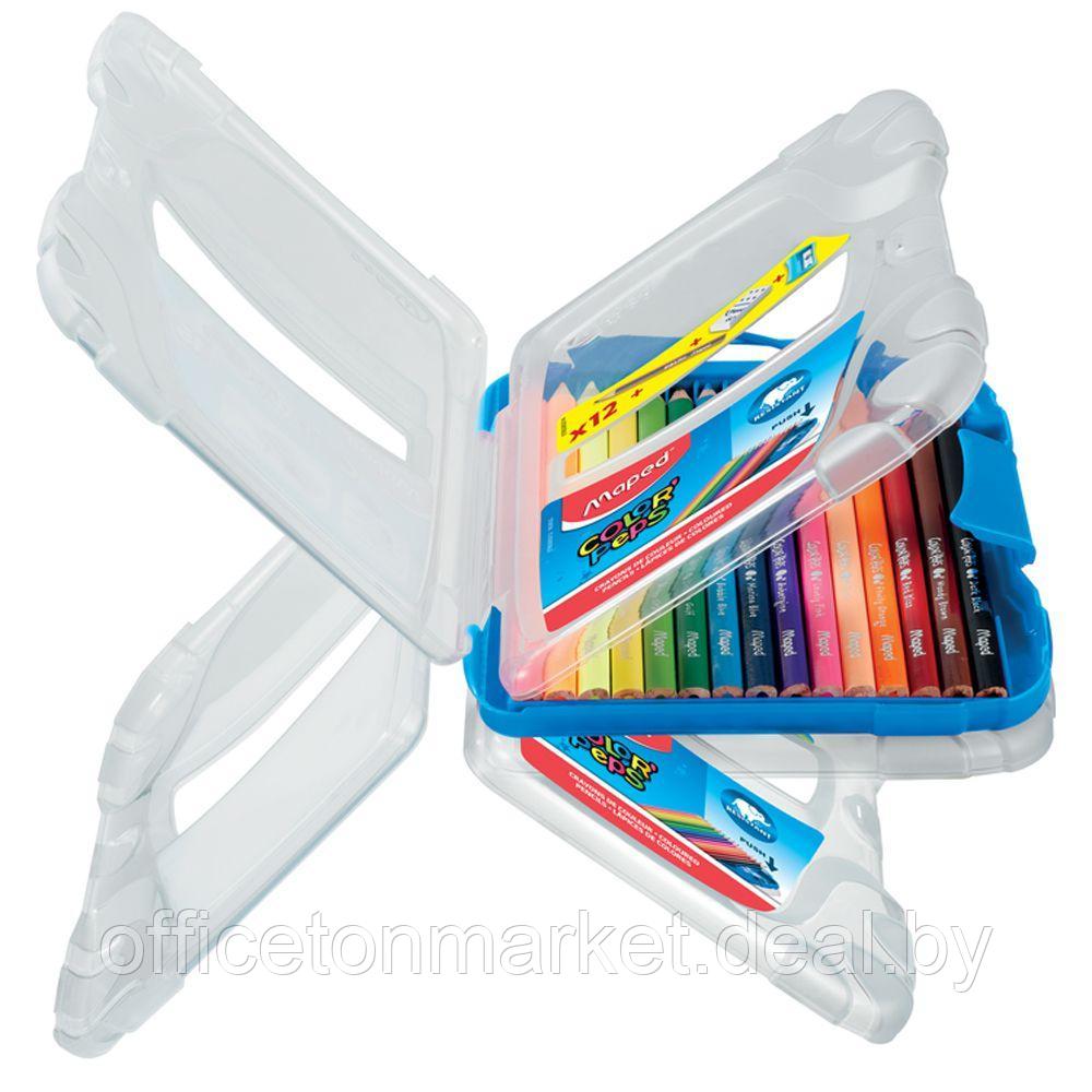 Цветные карандаши Maped "Color Peps" + точилка + ластик + простой карандаш, 12 цветов - фото 3 - id-p137124104