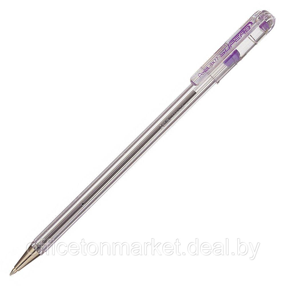 Ручка шариковая "ВК 77", 0.7 мм, прозрачный, стерж. фиолетовый - фото 1 - id-p137989265