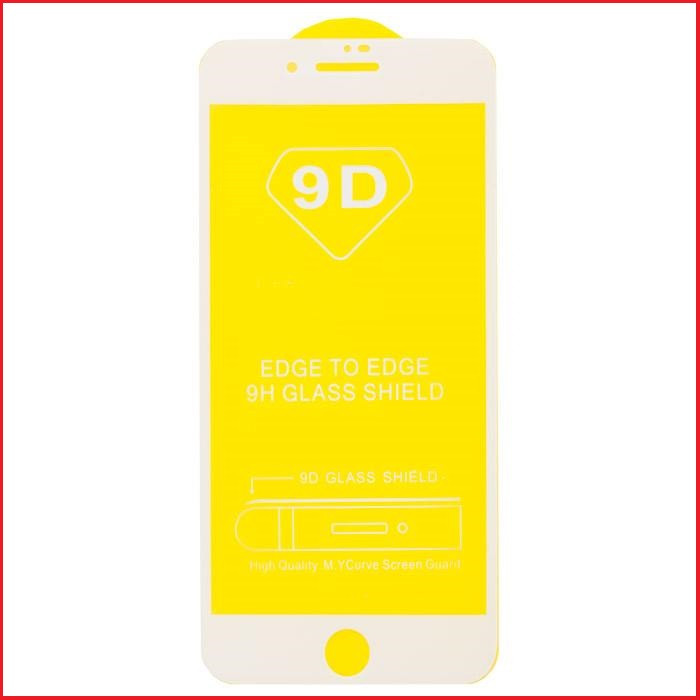 Защитное стекло 9d для Apple Iphone 8 plus белый (полная проклейка) 2шт - фото 2 - id-p185699506