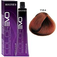Крем-краска для волос Color Evo 7.64 Блондин медный интенсивный 100мл (Selective Professional)