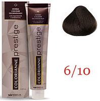 Крем краска для волос Colorianne Prestige ТОН - 6/10 Темный пепельный блонд, 100мл (Brelil Professional)