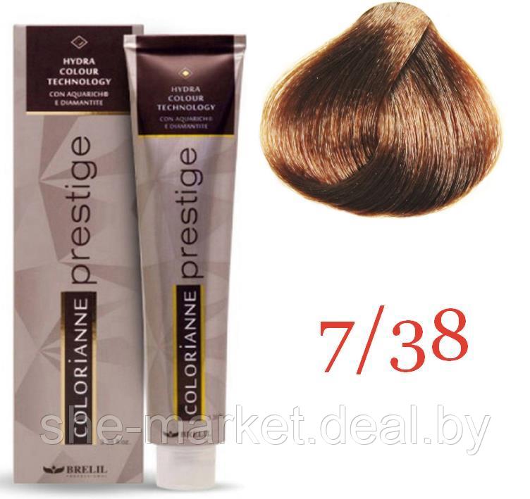 Крем краска для волос Colorianne Prestige ТОН - 7/38 Шоколадный блонд, 100мл (Brelil Professional) - фото 1 - id-p185687964
