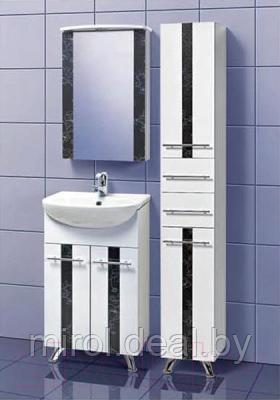 Шкаф с зеркалом для ванной Акваль Токио 50 / ТОКИО.04.50.02.L - фото 2 - id-p185721273