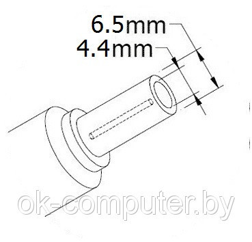 Оригинальная зарядка (блок питания) для ноутбука Sony Vaio PCG-GRT270, VGP-AC19V13, 90W, штекер 6.5x4.4 мм - фото 3 - id-p185746141