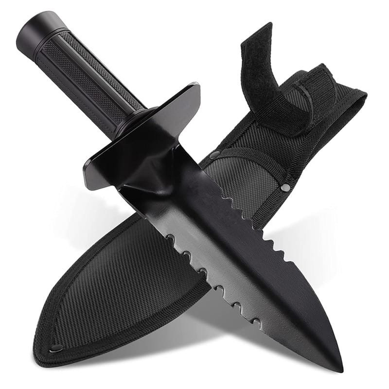 Нож-Совок Stinger Black + чехол - фото 1 - id-p185752592