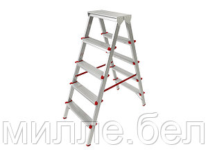 Лестница-стремянка алюм. двухсторонняя 110 см 5 ступ. 4,2кг PRO STARTUL (ST9941-05)