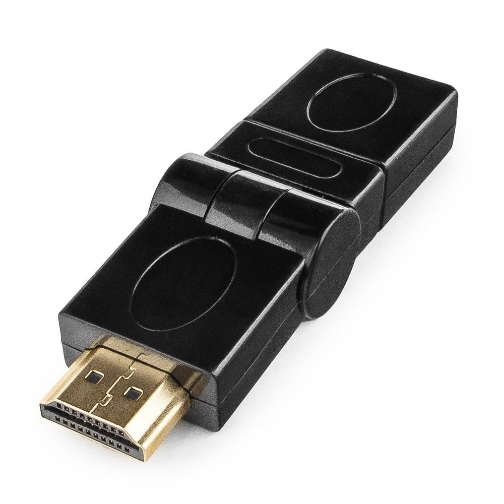 Переходник гн. HDMI - шт. HDMI Cablexpert поворотный на 180° A-HDMI-FFL2 - фото 1 - id-p185388543