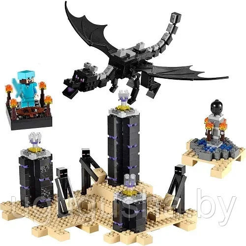 Конструктор Bela My World "Дракон Эндера/Края" Minecraft,632 (аналог Lego Майнкрафт) - фото 2 - id-p185789514