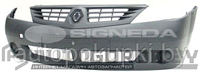 Бампер передний RENAULT DACIA LOGAN до 02.2008, Renault, без отверстий под прот. -, PRN04036BC(I)