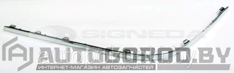 Молдинг заднего  бампера (левый) VW PASSAT (B6) 2005-2010, седан, хром, европа, PVW04467GL