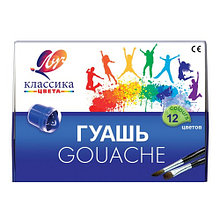 Гуашь Луч Классика 12 цветов х 20 мл