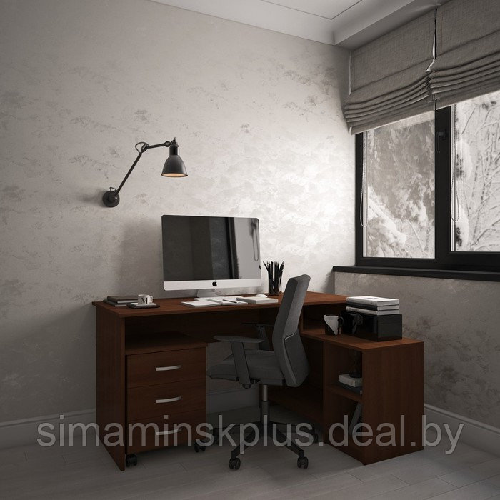 Стол письменный «Олимп», 1500 × 1087 × 750 мм, цвет орех - фото 2 - id-p185824199