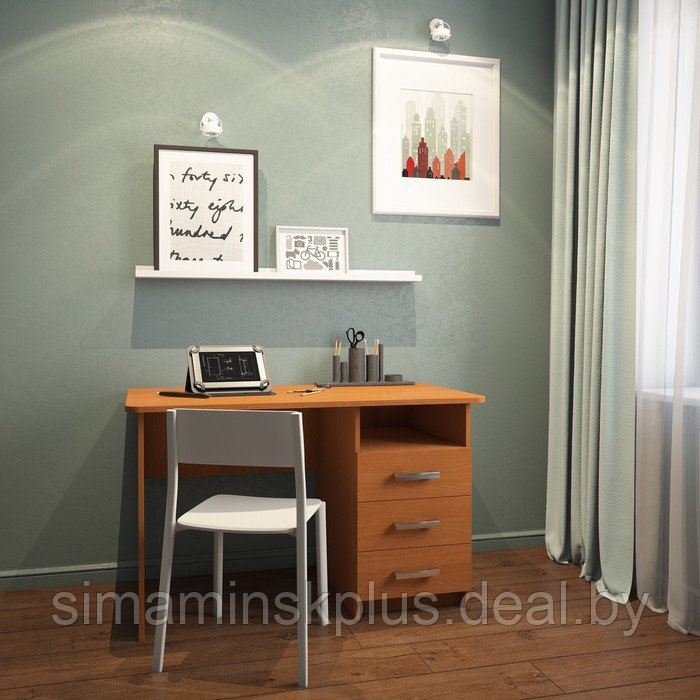 Стол письменный «Сити 2», 1200 × 650 × 748 мм, цвет клён ванкувер - фото 1 - id-p185824202