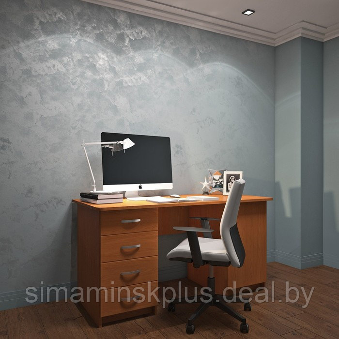 Стол письменный «Сити 3», 1450 × 650 × 748 мм, цвет клён ванкувер - фото 1 - id-p185824208