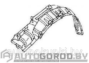 ПОДКРЫЛОК ПЕРЕДНИЙ (ПРАВЫЙ) Nissan Frontier 2001-2004, PDS11117AR