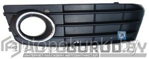 РЕШЕТКА В БАМПЕР (ПРАВАЯ) Audi A4 (B8),  ауди а4 б8  2007-2011,  с хромом, PAD99027CAR