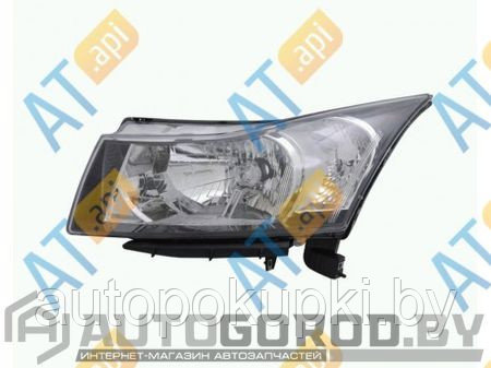 Фара передняя (левая) CHEVROLET CRUZE/DAEWOO LACETTI 2009 - 2014, электр. кор-р, EU type, ZCV1112L - фото 1 - id-p23139991