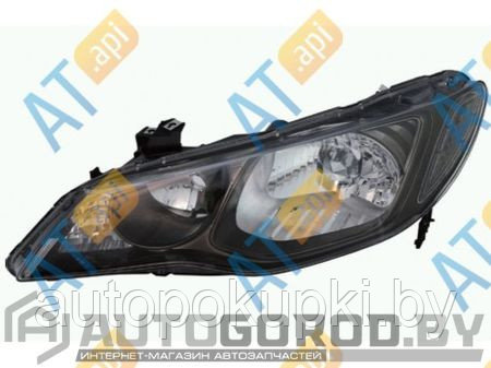 Фара передняя (левая) HONDA CIVIC 2006-2011, седан, европа, HB3/HB4, ZHD1161L