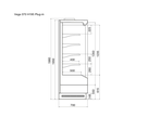 Витрина холодильная Dazzl Vega 070 H195 Plug-in, фото 5