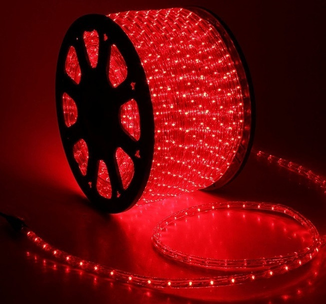 Гибкий светодиодный шнур "Дюралайт " LED-D13-220V-2W PRO Красный - фото 1 - id-p185833834