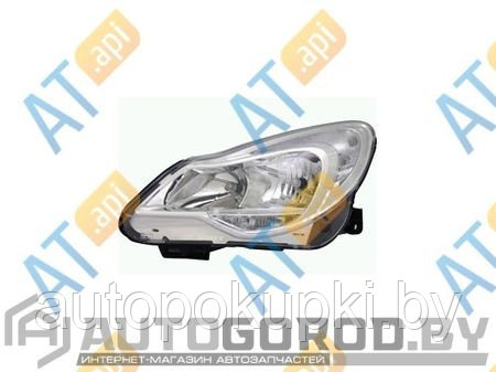 ПЕРЕДНЯЯ ФАРА (ЛЕВАЯ) для Opel Corsa D,02.2011>, H1/Н7, эл.корректор (в комп.), хром, ZOP1169L