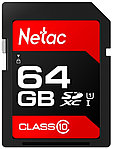 Карта памяти SDXC 64GB Class 10 UHS-I(U1) Netac P600
