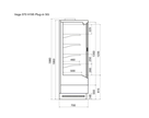 Витрина холодильная Dazzl Vega SG 070 H195 Plug-in, фото 5