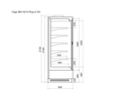Витрина холодильная Dazzl Vega SG 080 H210 Plug-in, фото 5