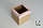 Коробка с прозрачным окном 150х150х150 Сердечки белые на розовом (крафт дно), фото 2