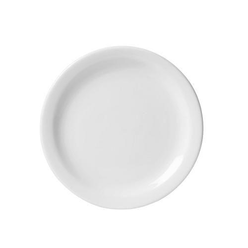 Тарелка мелкая с бортом d18 см, фарфор белая Oxford M03E-9001