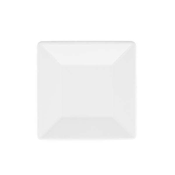 Тарелка квадр. 14х14см, фарфор , бел., Oxford G03W-9001