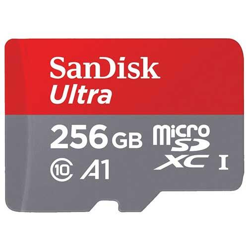 Карта памяти SanDisk MicroSDXC SDSQUAR-256G-GN6MA A1 UHS-I 100MB/s 256GB + SD адаптер - фото 2 - id-p185849651