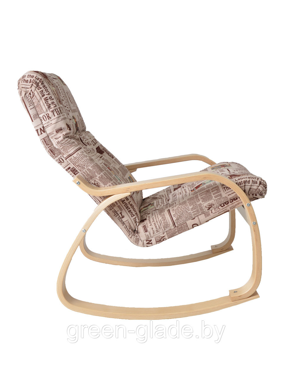 Кресло для отдыха Сайма каркас Береза ткань Gazeta-09 - фото 7 - id-p6101208