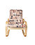 Кресло-качалка "Сайма", шпон каркаса - березовый, обивка-ткань Vinum 02. , фото 3