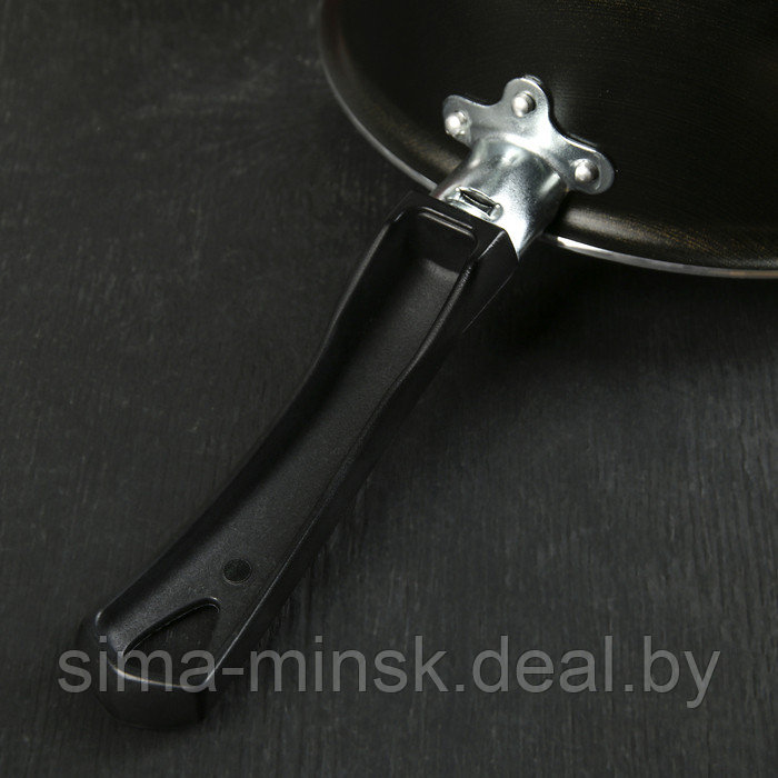 Ковш Consul, 2 л, пластиковая ручка, стеклянная крышка, антипригарное покрытие, цвет чёрный - фото 3 - id-p185964479